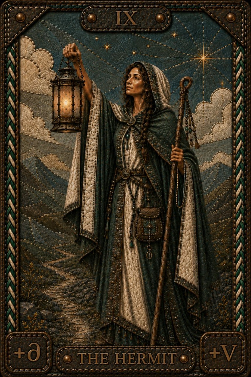 The Hermit — a Tarot card by Pavel Medvedev